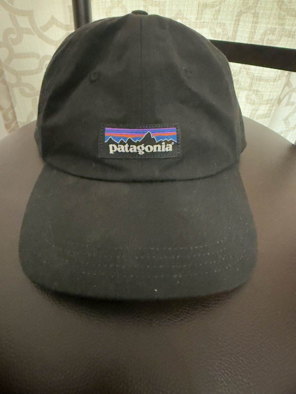 Patagonia Black Baseball Cap with Multicolor Logo - Men Accessories Hats